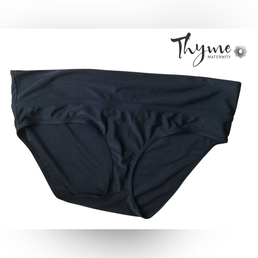 🐿️Thyme Maternity Black Fabric with White Label